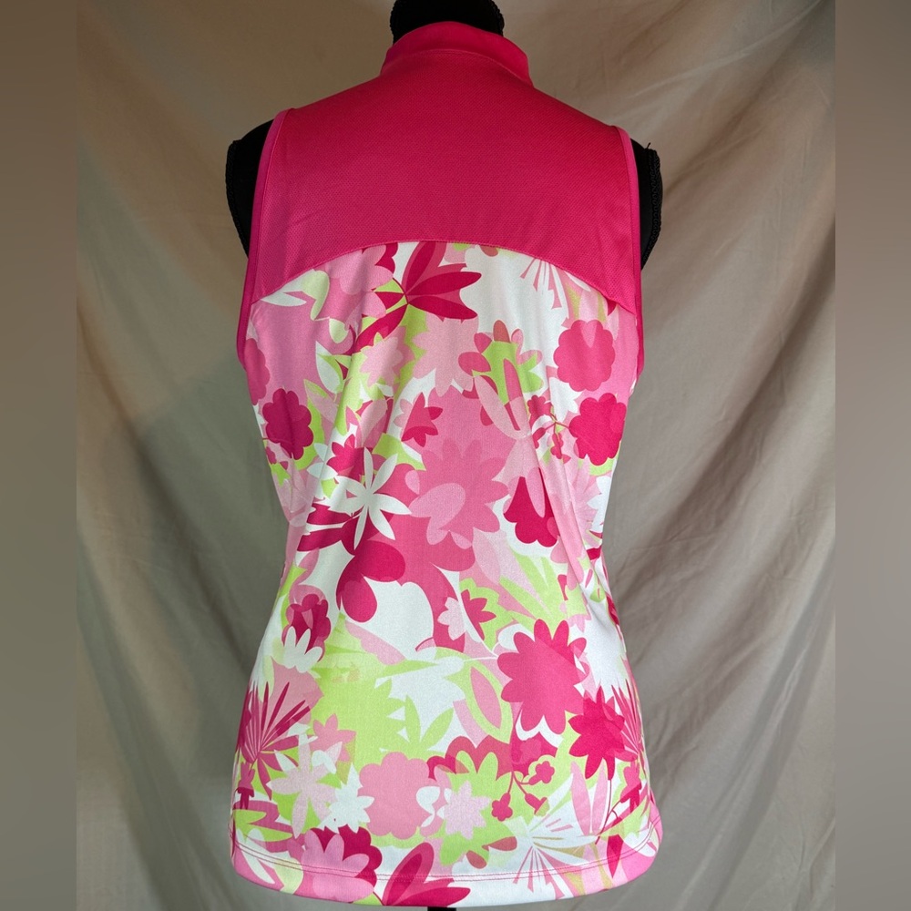 PGA Tour Apparel Sleeveless Floral Polo 🌸⛳ - Picture 7 of 7